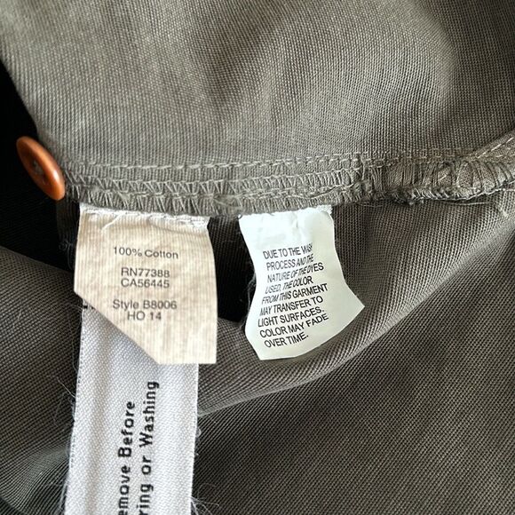 MADEWELL Women’s 100% Cotton Military Cargo Utility Shirt Jacket Green Size L - Picture 9 of 10